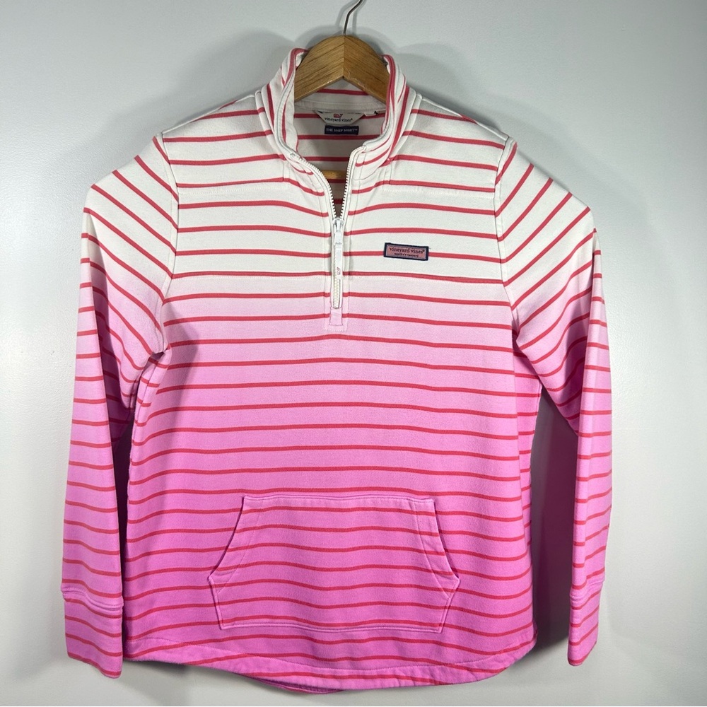 Vineyard Vines The Shep Shirt Blue 1/4 Zip Pullover Sweatshirt Sweater Women’s M